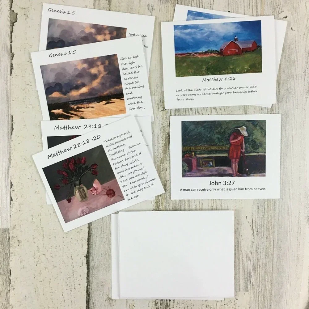 Bible Verse Scripture Note Cards Stationery Praise Art Ministry Kathryn Hoppe